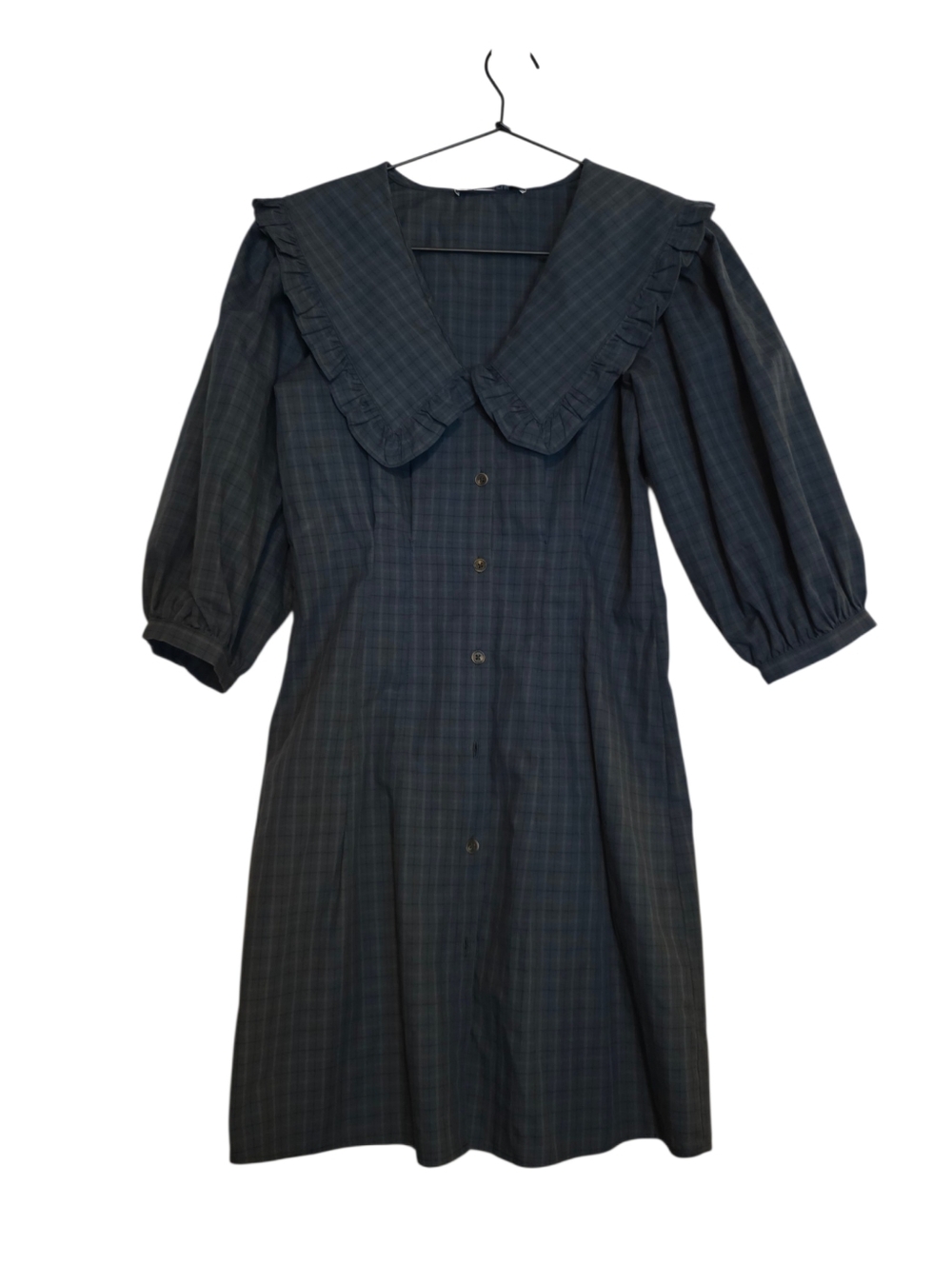 Ciao Lucia Mariana Plaid Dress Mini Collared Check Button Down XXS - Picture 4 of 10